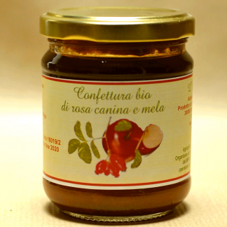 Confettura extra di rosa canina e mela bio