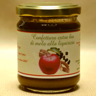 Confettura extra bio di mela alla liquirizia
