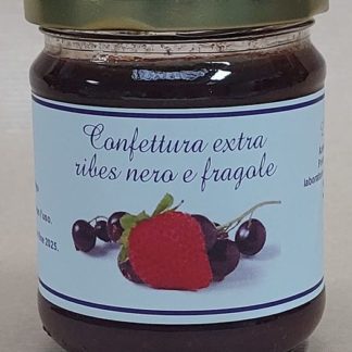 Confettura extra di ribes nero e fragole