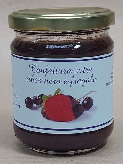 Confettura extra di ribes nero e fragole